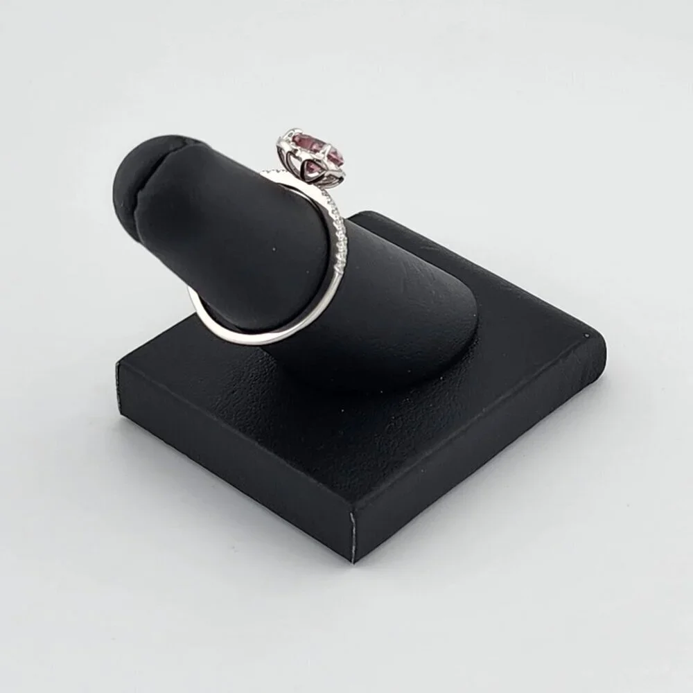 Dazzling Pink Heart Gemstone Ring in Solid 925 Sterling Silver – Perfect Gift
